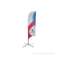 Full color Knitted Polyester 110gram Beach Flag Banner with